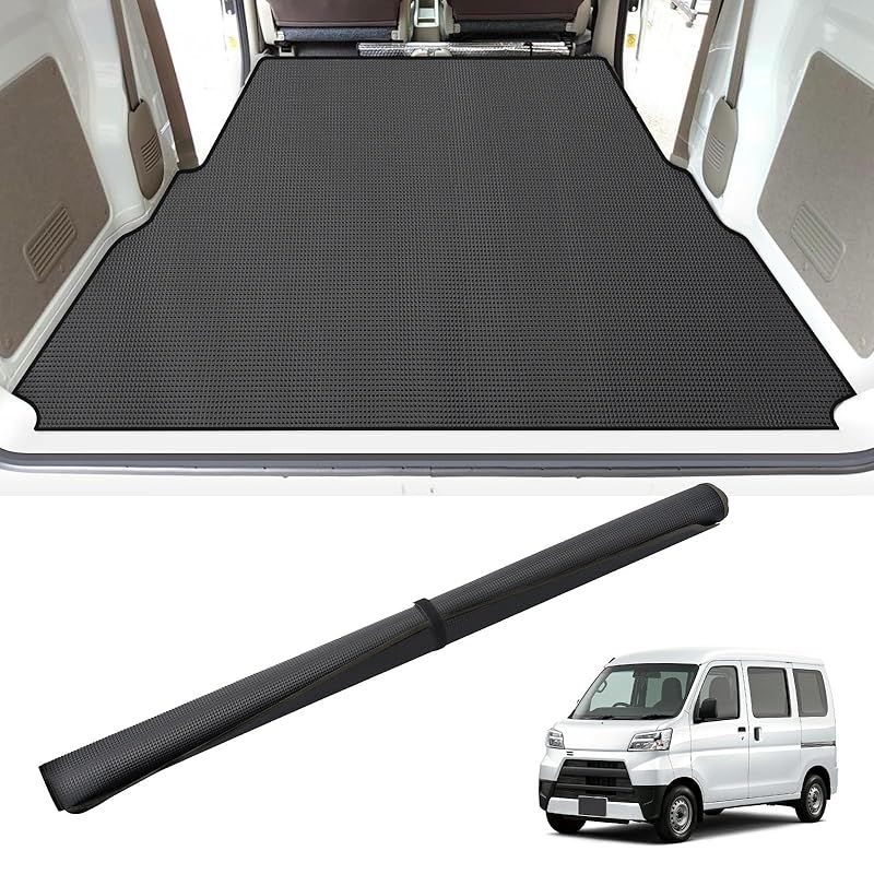 BUYFULL ハイゼットカーゴ マット 荷台 S 320 V|S 321 330 331 V ピクシスバン M|S M サンバーバン B|S B 荷台マット 軽トラック ラゲッジマット 巻ける 防水 耐摩
