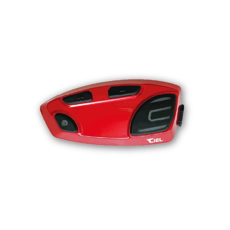 シエル CIEL T 20 Plus レッド 最大8人同時通話 バイク用インカム Bluetooth 音楽･ナビ･電話着信応対 Hi Fiスピーカー ラジオが聞ける CL P RE