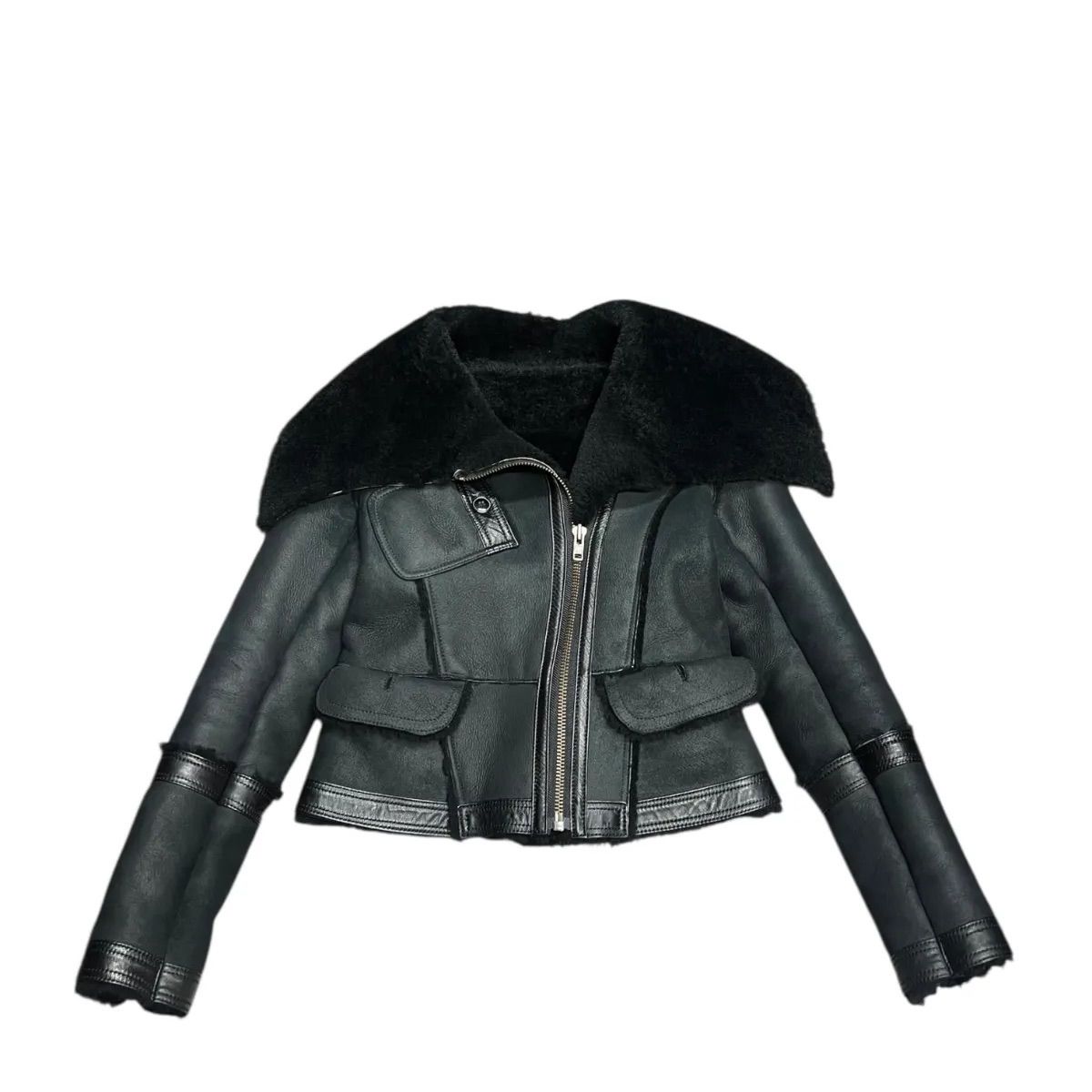 Haruf ムートン ライダース レザー リアルレザー リアルムートン 羊革 羊毛革 短丈 ショート丈 y 2 k 平成 平成ギャル グランジ フェアリーグランジ 姫ギャル