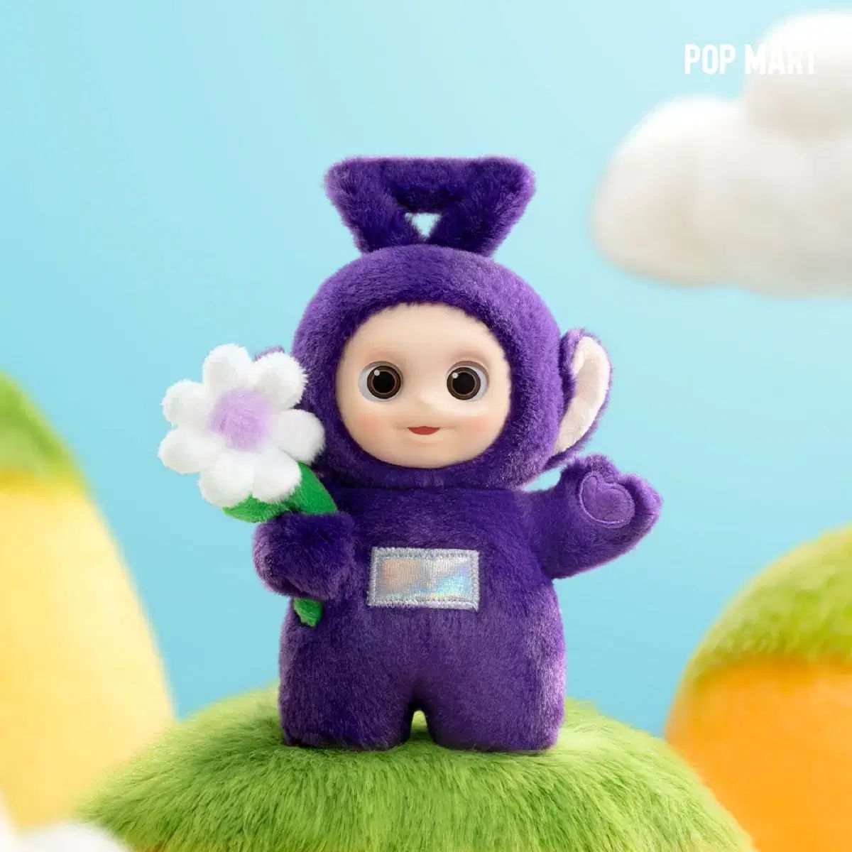 POP MART ポップマート テレタビーズ アンニョン シリーズ ぬいぐるみ キーホルダー パープル ボラ ドール 돌 の落ち着いた花 コッ