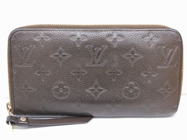 ヴィトン M 60387 TS 2192 モノグラム アンプラント ポルトフォイユ スクレットロン 長財布 ダークブラウン LOUIS VUITTON □7 L