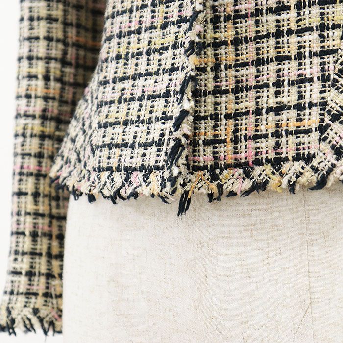 CHANEL ヴィンテージ　ジャケット 極美品】CHANEL シャネル ヴィンテージ ツイードジャケット 03P P20982