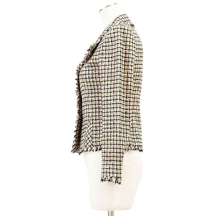 CHANEL ヴィンテージ　ジャケット $3,995 CHANEL VINTAGE Red Multi Tweed JACKET * FR 28 / US 2 - 4