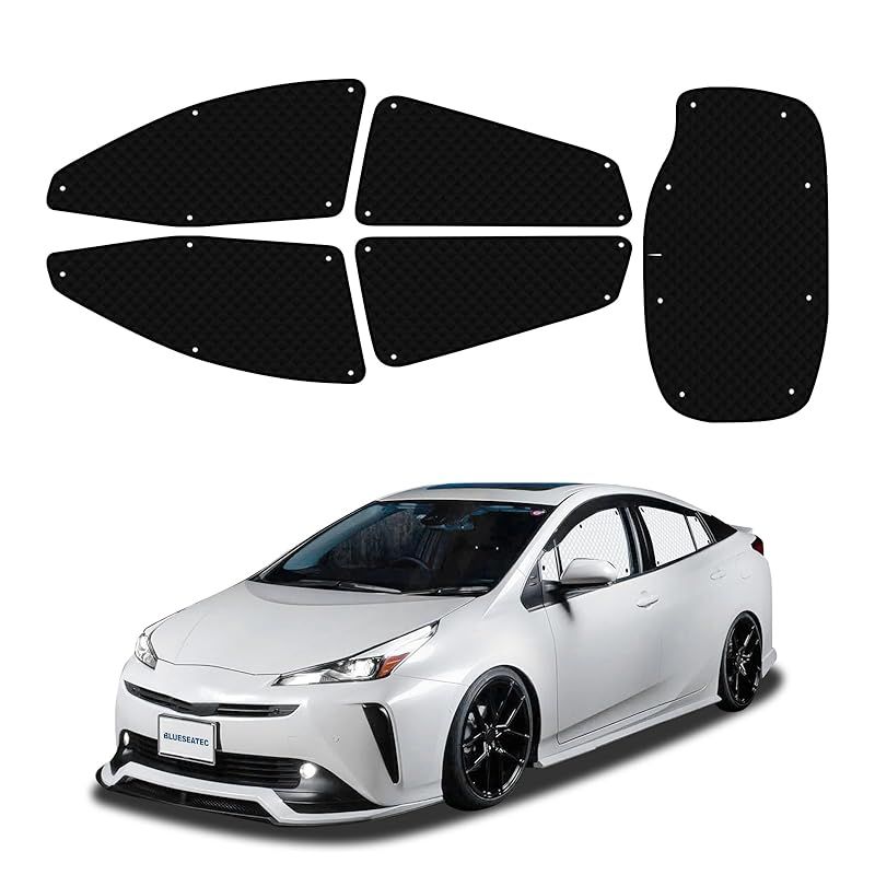 トヨタ プリウス 50系 遮光 カーテン 断熱 露天駐車 着脱簡単 4代目 H 27 12 R 5 1 PRIUS ZVW 50 51 55 吸盤設計 車種 設計 車中泊 日除け 収納袋付き セット