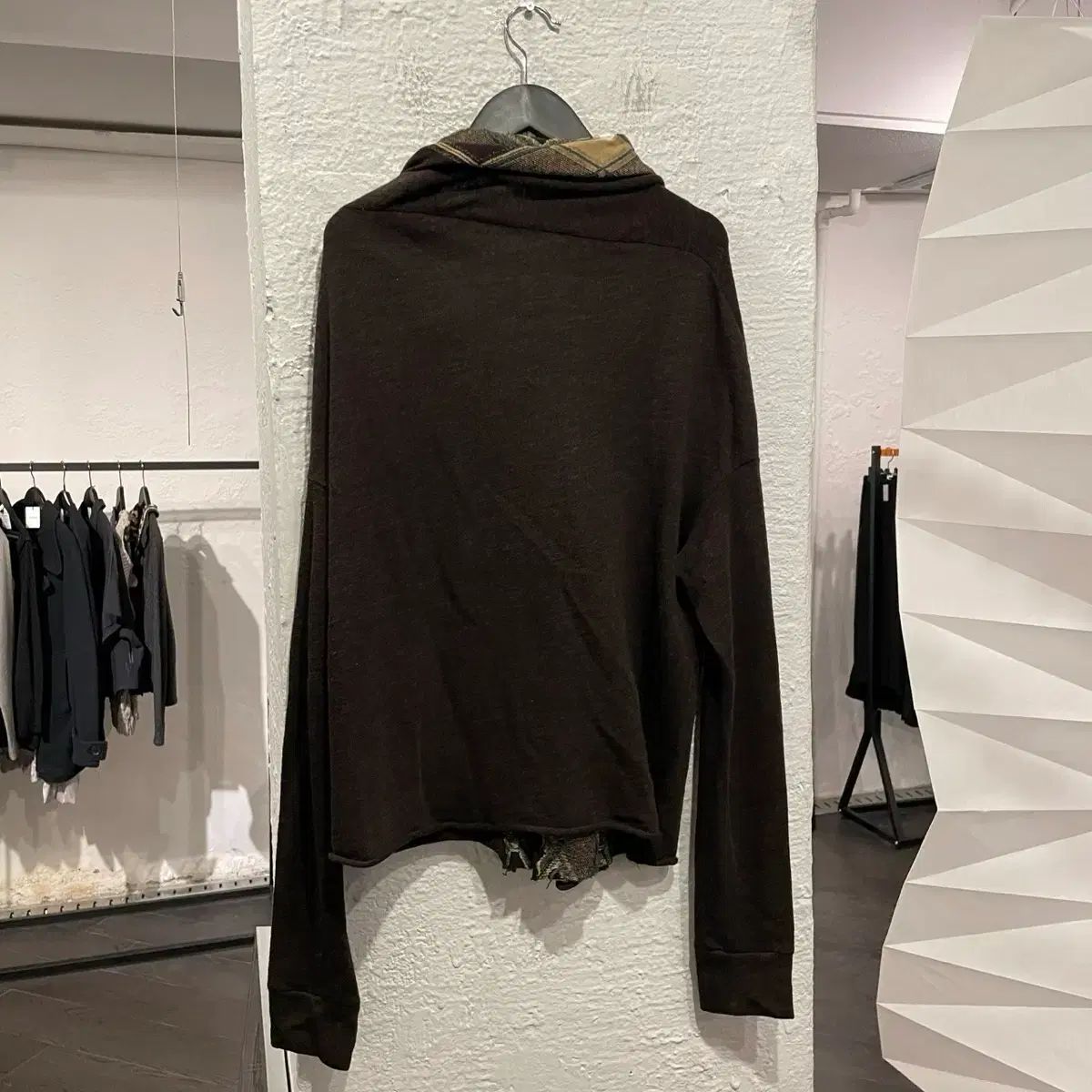 ヨウジヤマモト 2WAY レイヤードデザイン カーディガン アンサンブル風 ヨウジヤマモト 2WAY レイヤードデザイン カーディガン アンサンブル風