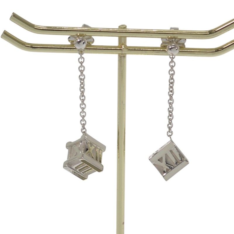 ティファニー TIFFANY Co アトラス キューブ ドロップ ピアス シルバー925 レディース ABランク