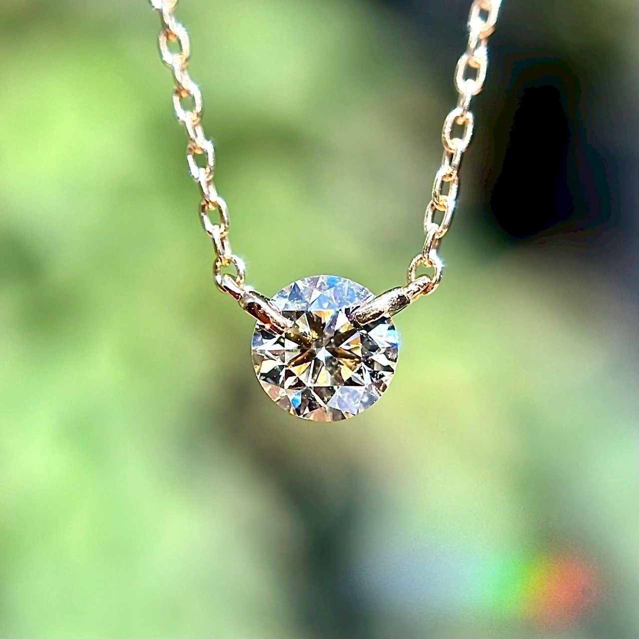 K18 天然ダイヤモンド 0.30ct ネックレス - メルカリ