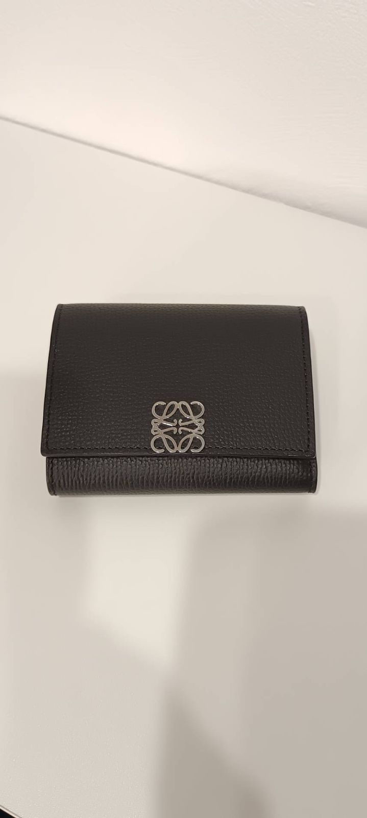 LOEWE ロエベ アナグラム トライフォールド ウォレット 三つ折り財布 黒