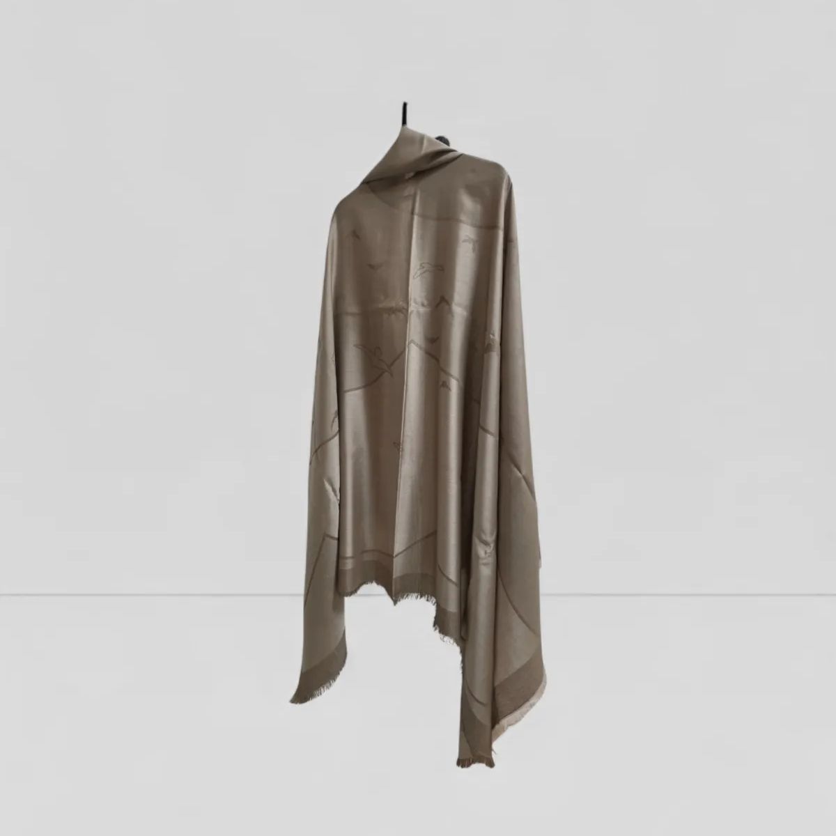 カルティエ Cartier シルクコットン ストール ショール 大伴スカーフ き