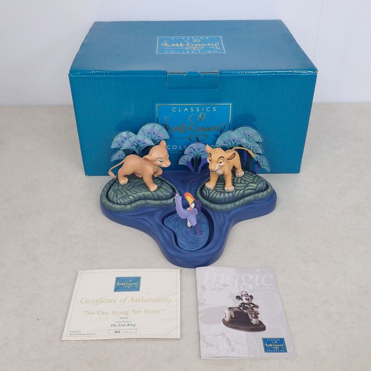 ◇☆ ディズニー WDCC フィギュア ライオンキング シンバ ナラ Simba