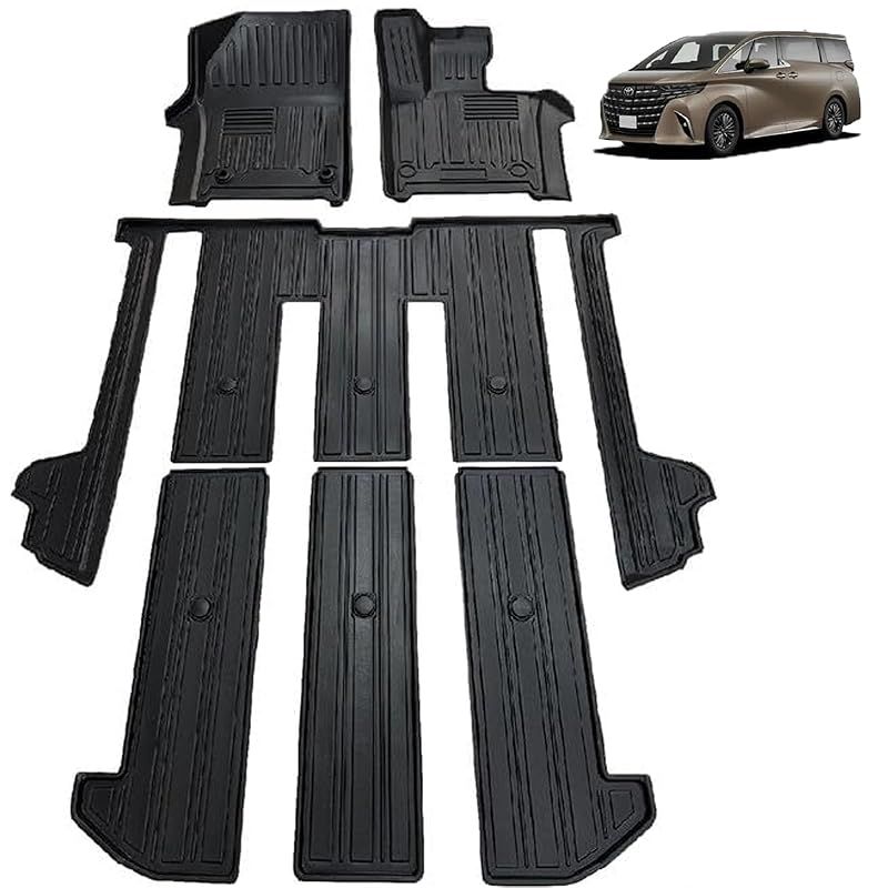 トヨタ との互換性あり アルファード 40系 フロアマット 3 Dカーマット 車 立体カーマット TPE材質 耐汚れ 耐摩擦 抗菌効果 防水 滑り防止 保護パーツ カー用品 6 PCS