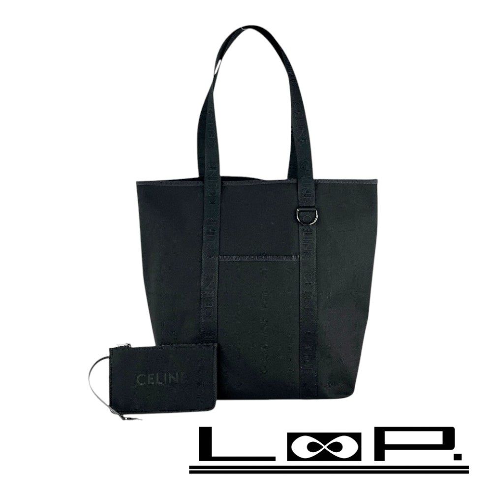 セリーヌ □美品□ トレッキングバーティカル カバ トートバッグ 大