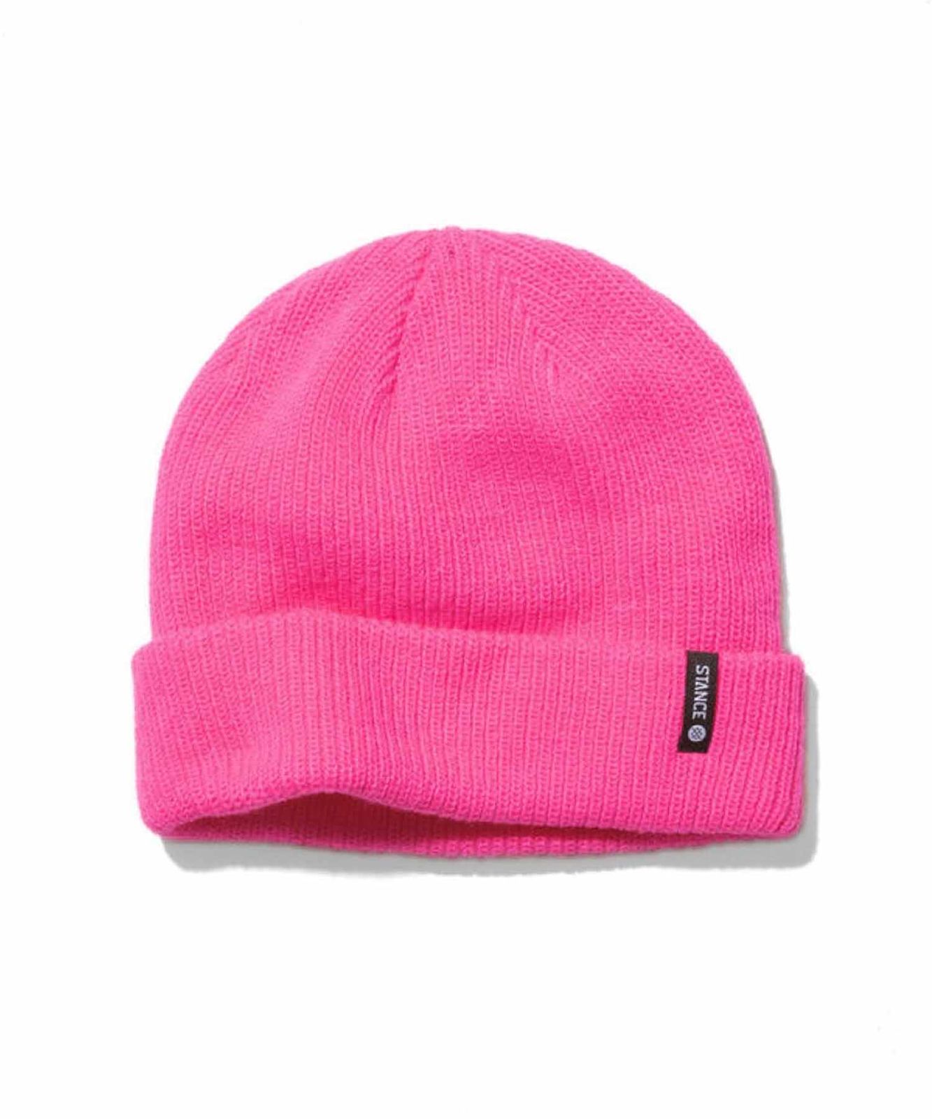 baserange ビーニー　ピンク アンゴラ混ビーニー