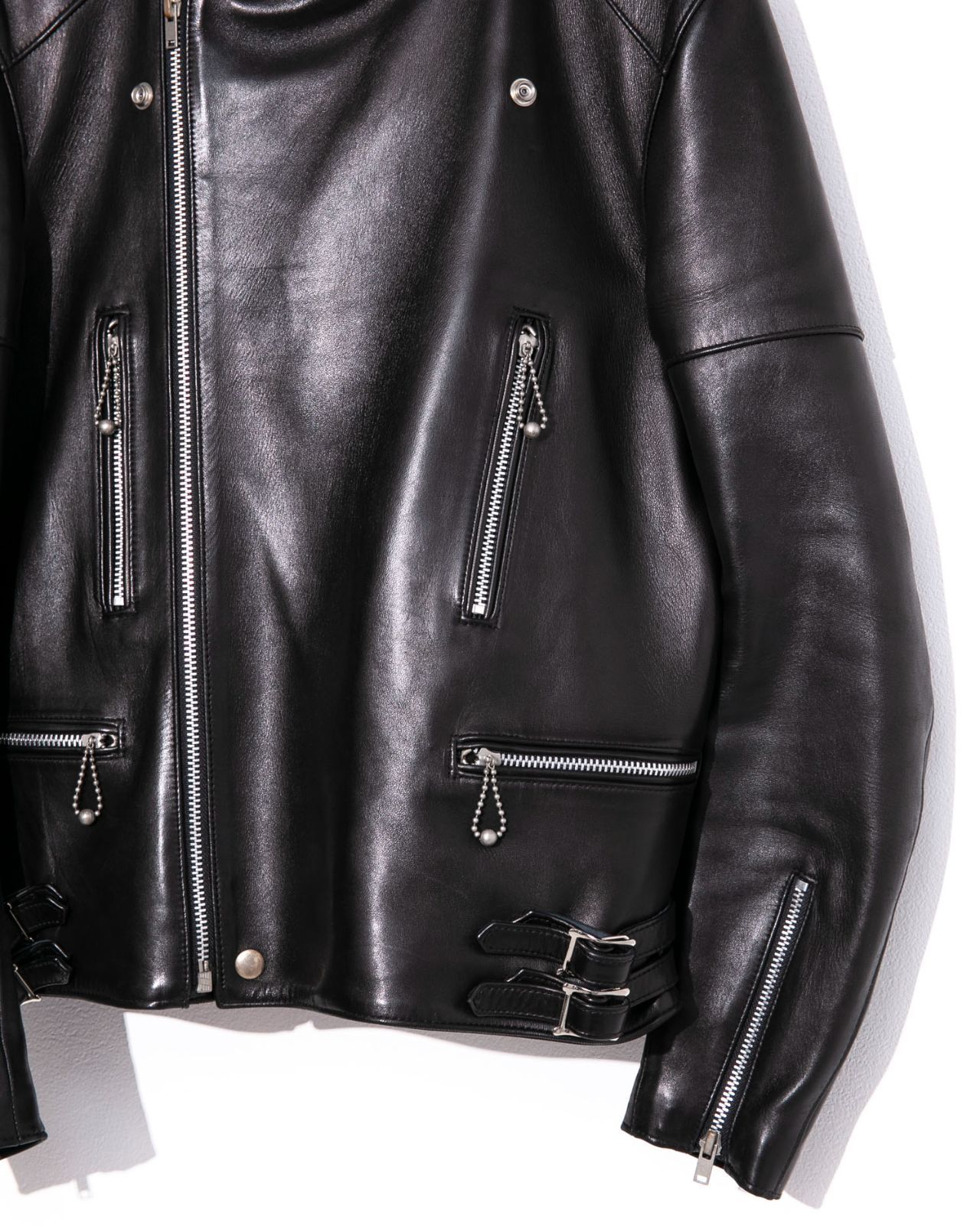 SCYE サイ lamb skin leather biker jacket ラムスキンレザー