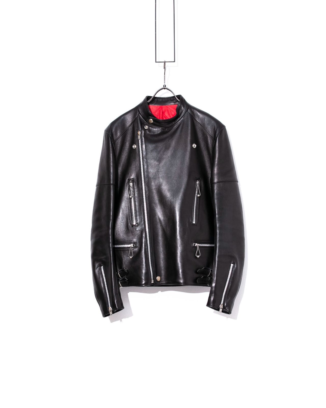 Ｙ*げ様 21年AW Scye LAMB LEATHER BIKER JACKE バイカージャケット Lamb Skin Leather Biker