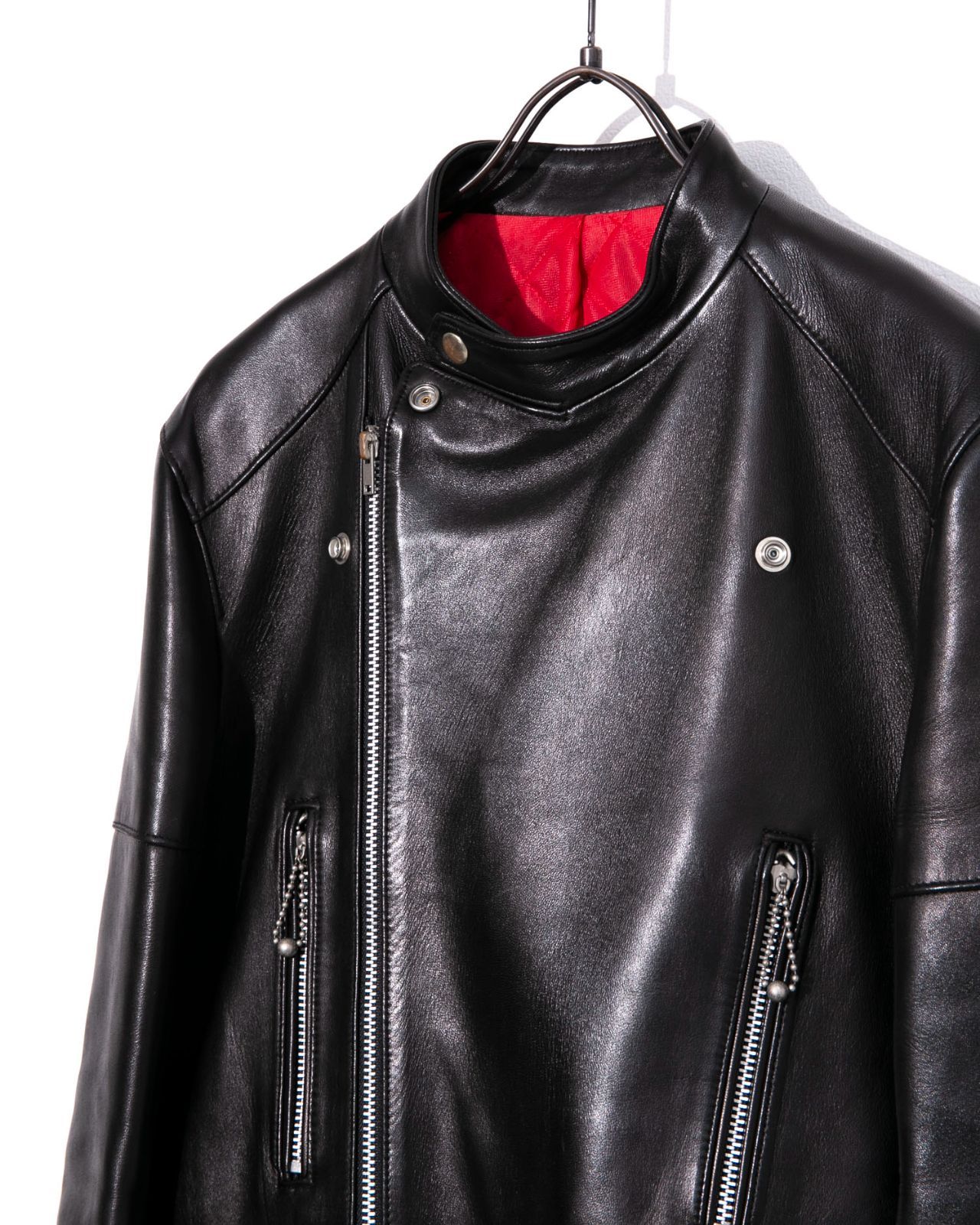 SCYE サイ lamb skin leather biker jacket ラムスキンレザー