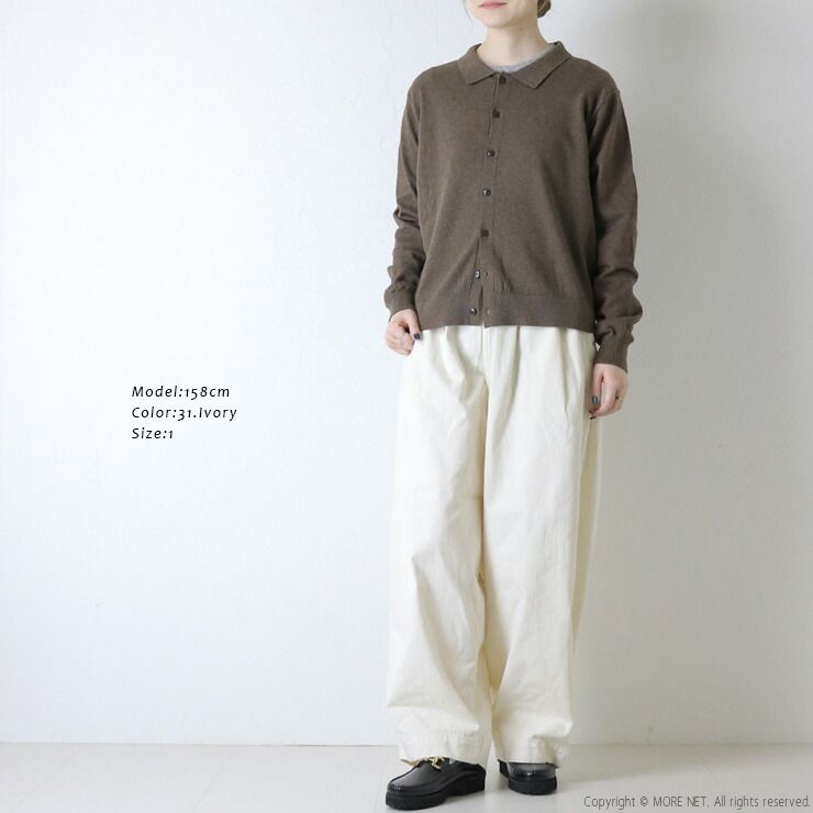 8 ozデニムワイドエッグパンツ