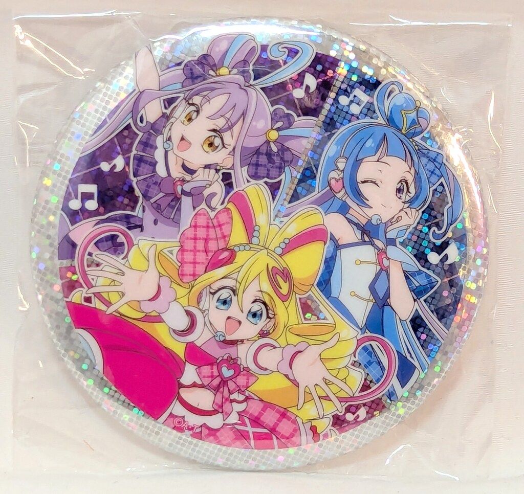 フルタ キミとアイドルプリキュア♪ BIGホログラム缶バッジキャンデー