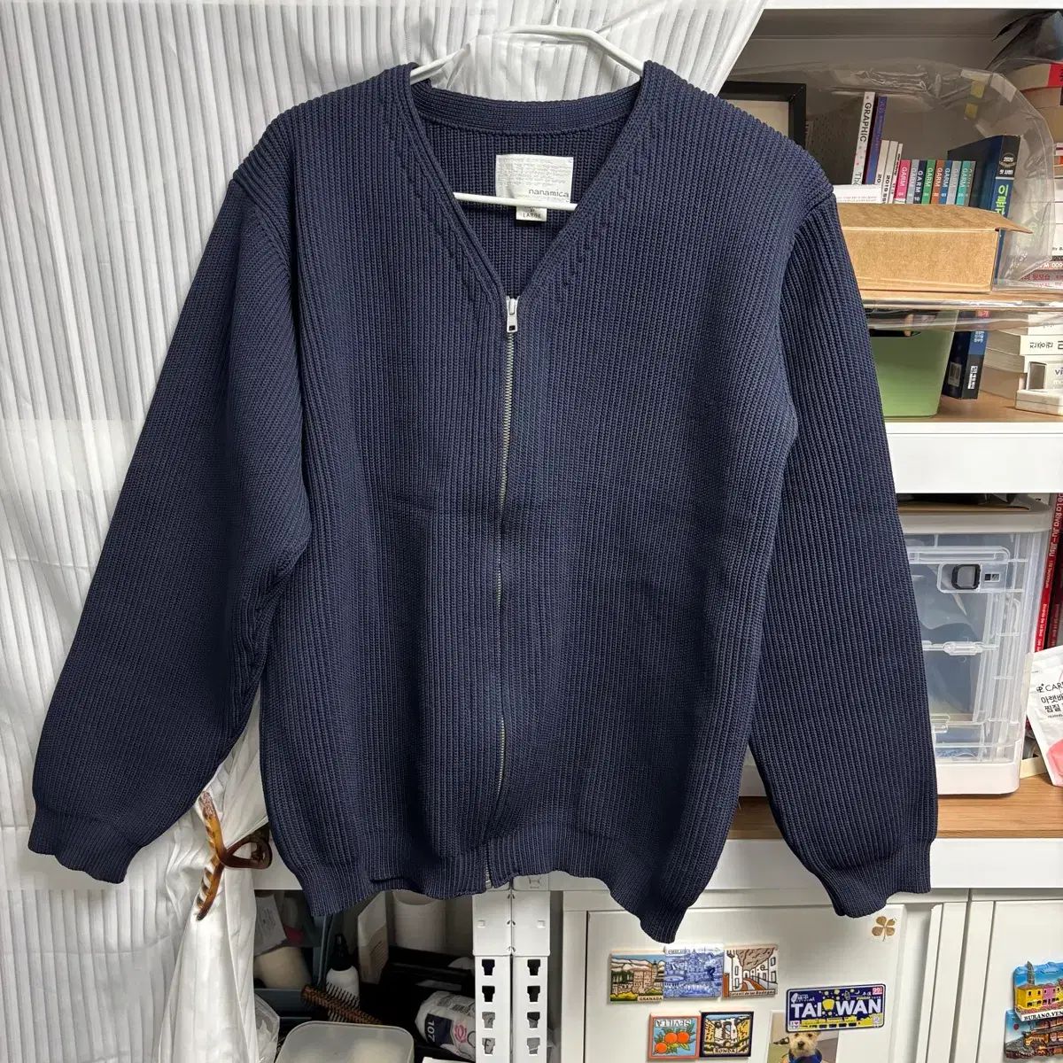 5G Zip Cardigan nanamica - ⁄ Heather | Gray S25FJ013 トップス 