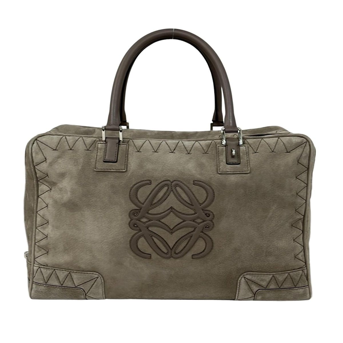 LOEWE(ロエベ) ボストンバッグ美品 アマソナ44 311.45.003 グレー
