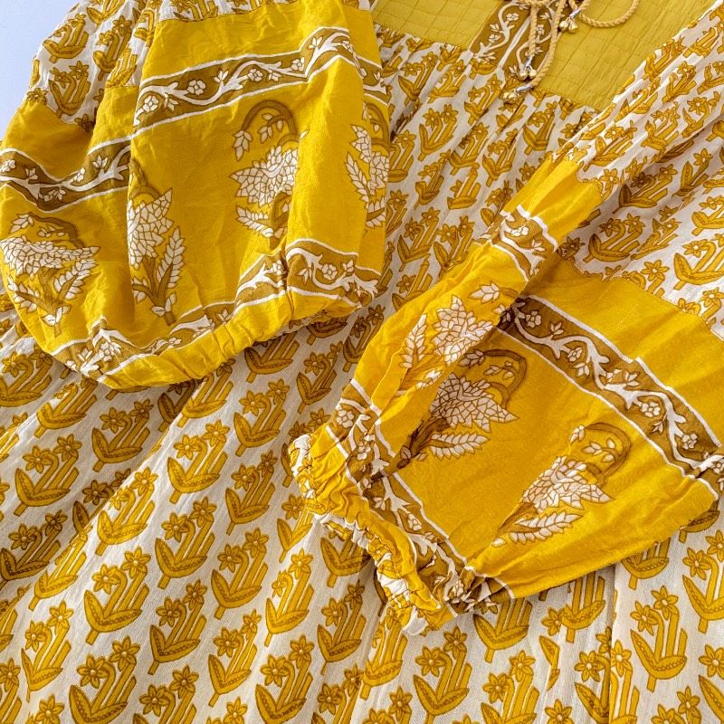 エスニック ロングワンピース