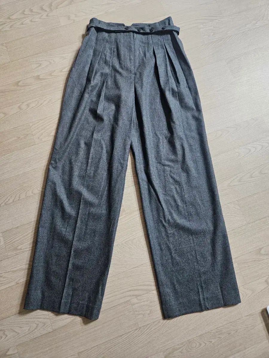 メゾンマレ ベルト付き ワイド スラックス