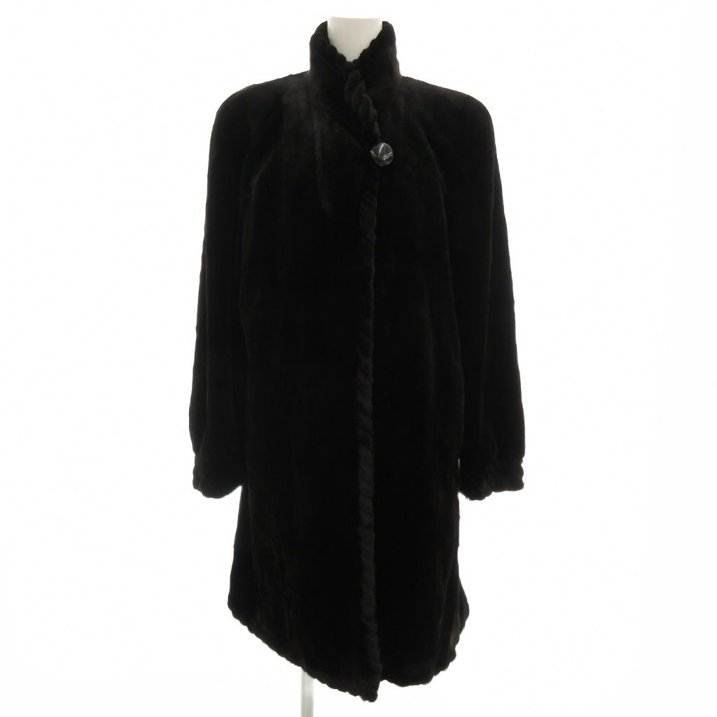 インターナショナル コレクション THE Select Supreme シェアードミンクファーコート 毛皮 ロング ダークブラウン |UO GY 18