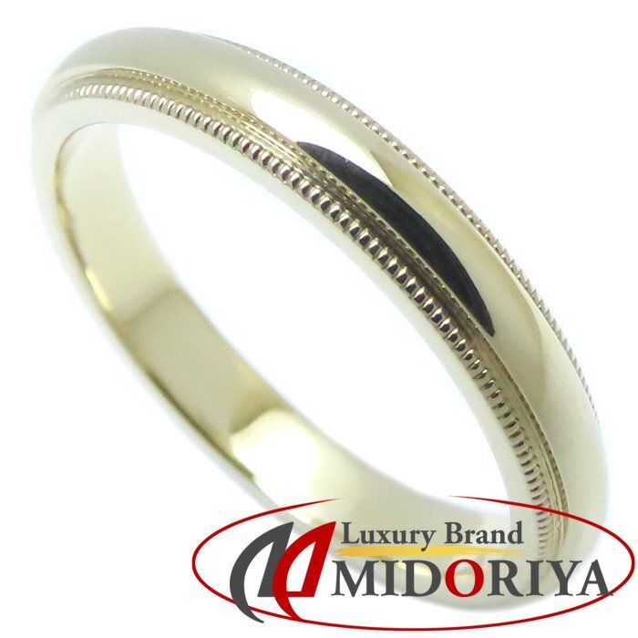 TIFFANY-Co. ティファニー ミレグレイン リング 指輪 11.5号 K 18 YG イエローゴールド レディース|294743 BJ