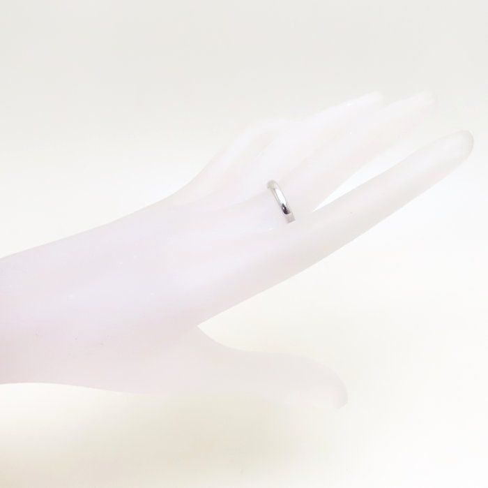 TIFFANY Co ティファニー ウェディング バンド リング 指輪 3ｍｍ 17 5号 Pt 950プラチナ メンズ 294749 BJ
