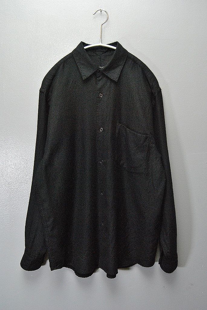 COMOLI カシミヤシルク 製品染シャツ コモリ 25 AW ネイビー 1