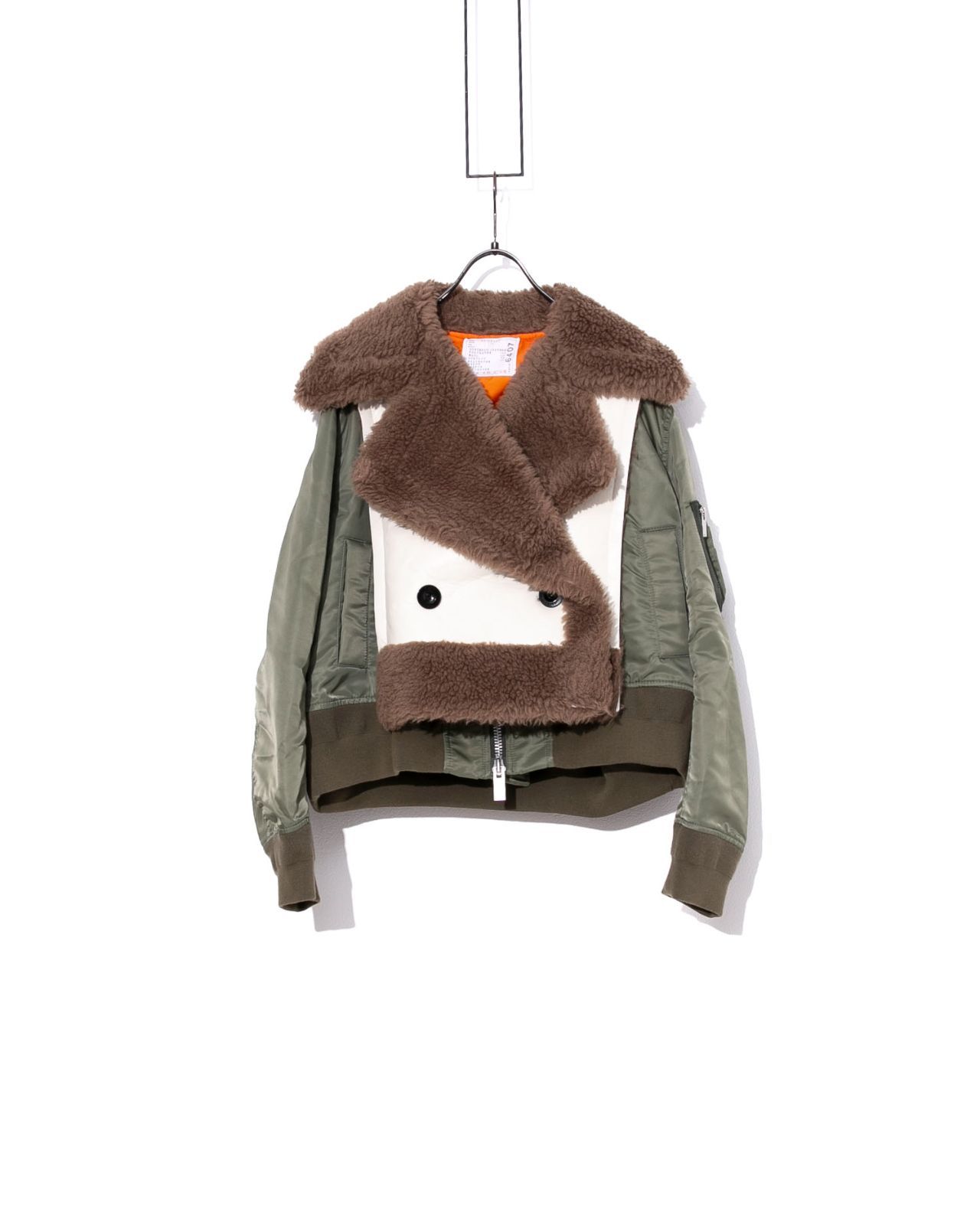 sacai サカイ フェイクシアリング ナイロンツイルブルゾン