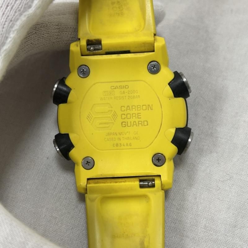 カシオ G-SHOCK カーボンコアガードシリーズ イエロー GA-2000-1A9JF 