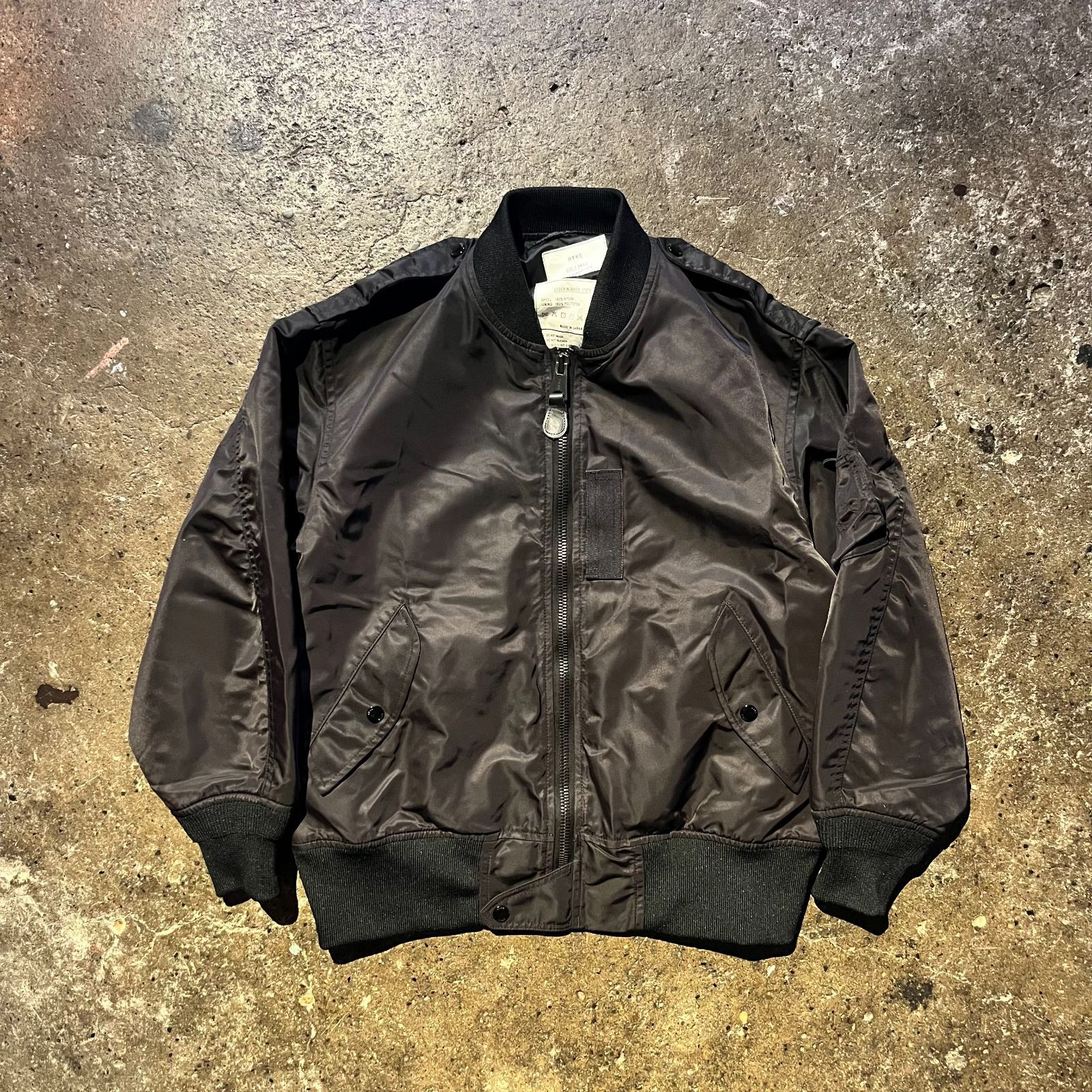 HYKE 23ss TYPE L-2A JACKET S ブラック ハイク フライト