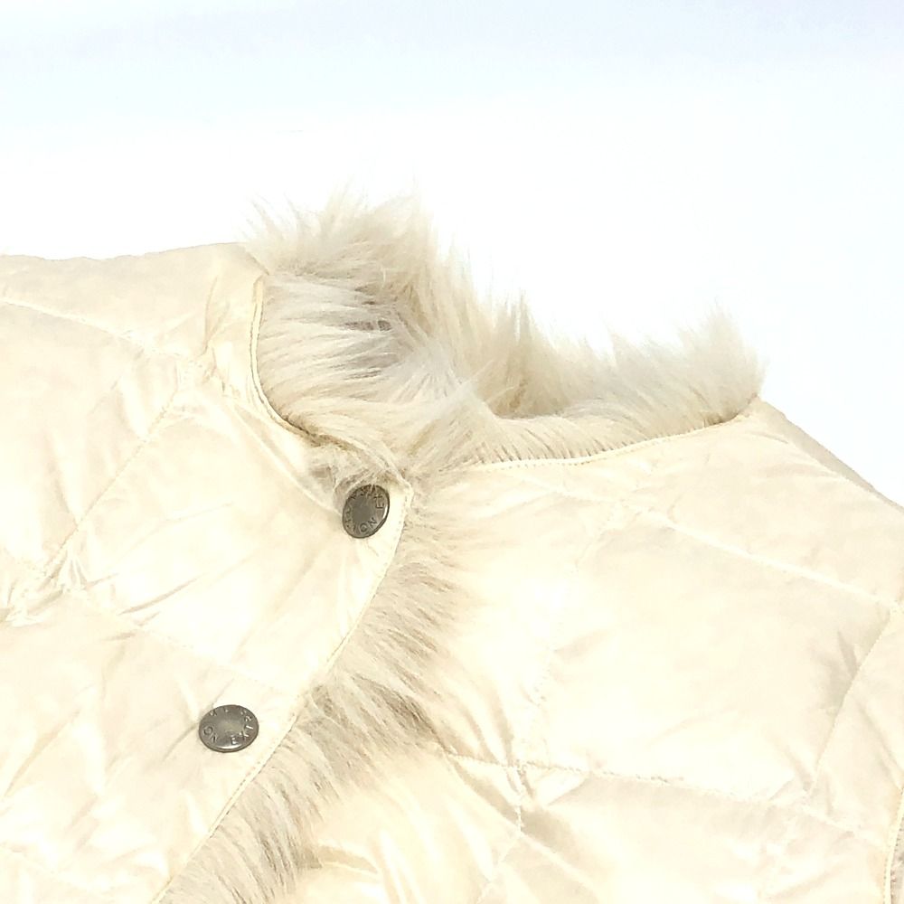 TAION タイオン ダウンベスト リバーシブル ダウン＋エコファー クルー