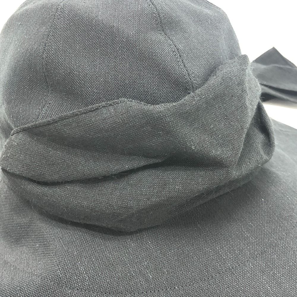  CLANE クラネ ハット KIJIMA コラボ 16136 8182 麻 ブラック その他 ハット