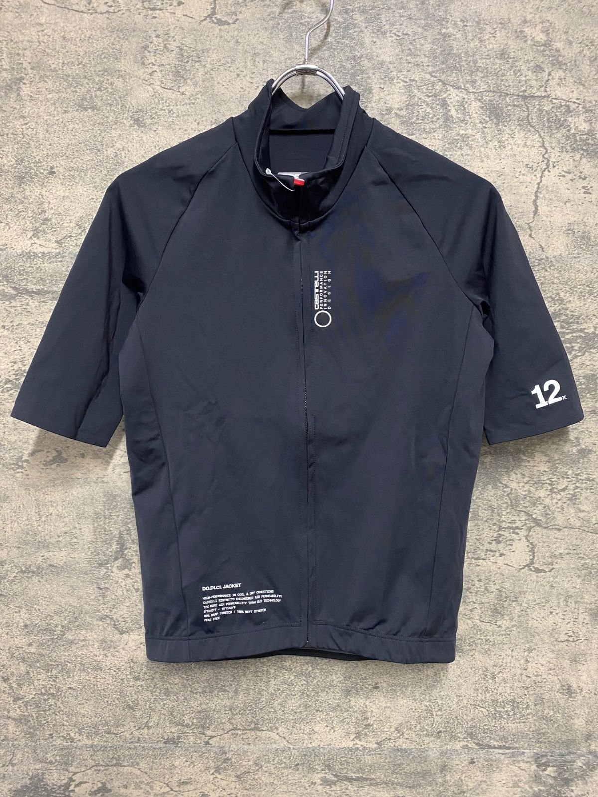 JT 652 カステリ CASTELLI DO.DI.CI. SHORT SLEEVE JACKET 半袖 サイクルジャージ 黒 M