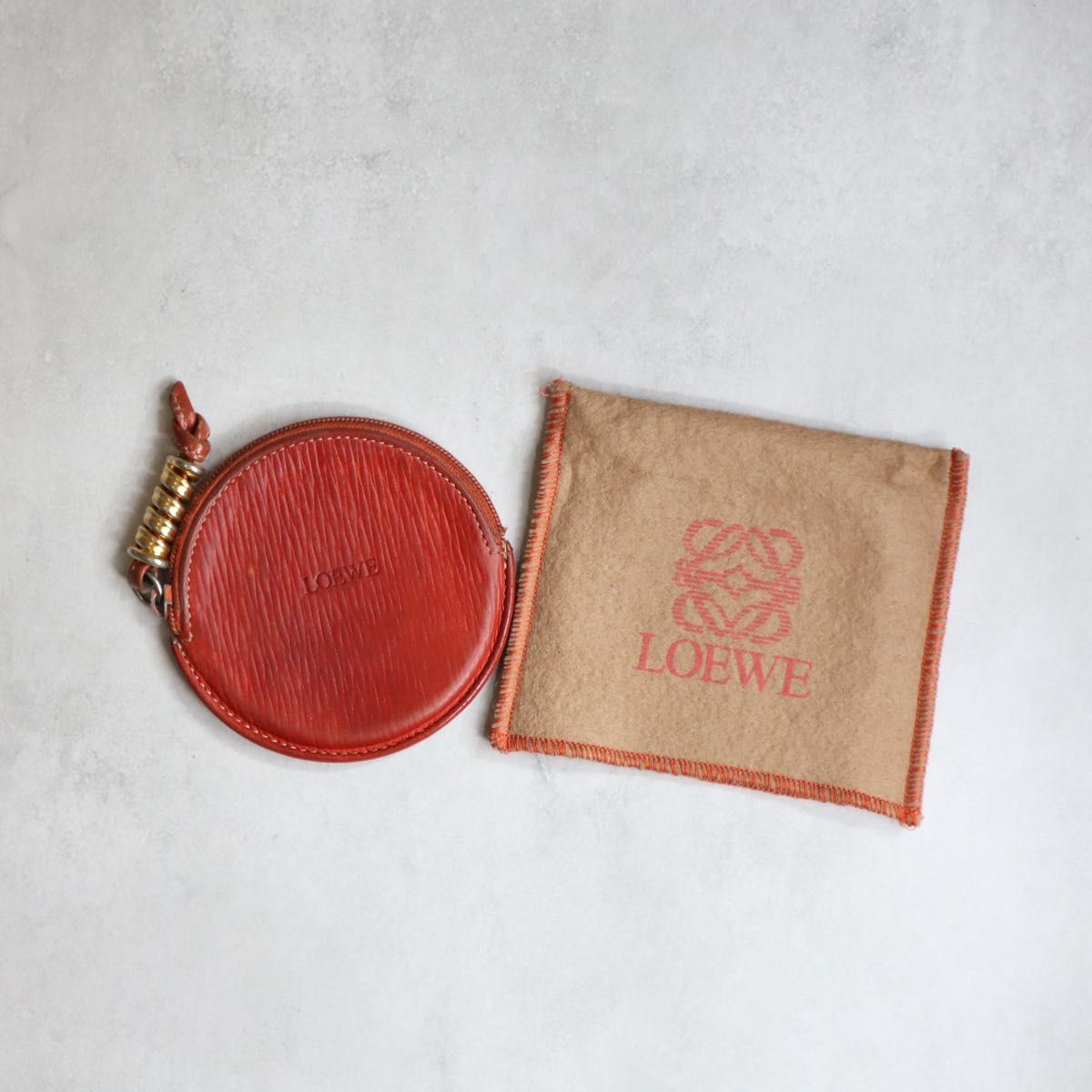 LOEWE ロエベ / ベラスケスコインケース 小銭入れ オレンジ レザー