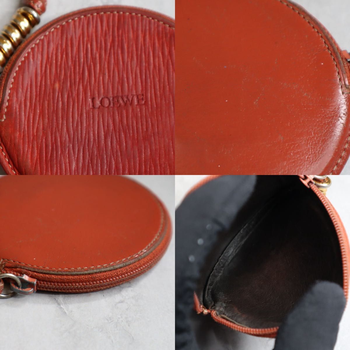 LOEWE ロエベ / ベラスケスコインケース 小銭入れ オレンジ レザー