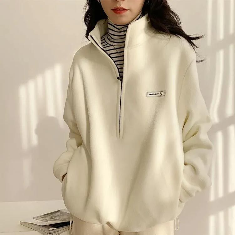 ハーフジップ アウター レディース 美品 GOLDEN ハーフジップパーカー