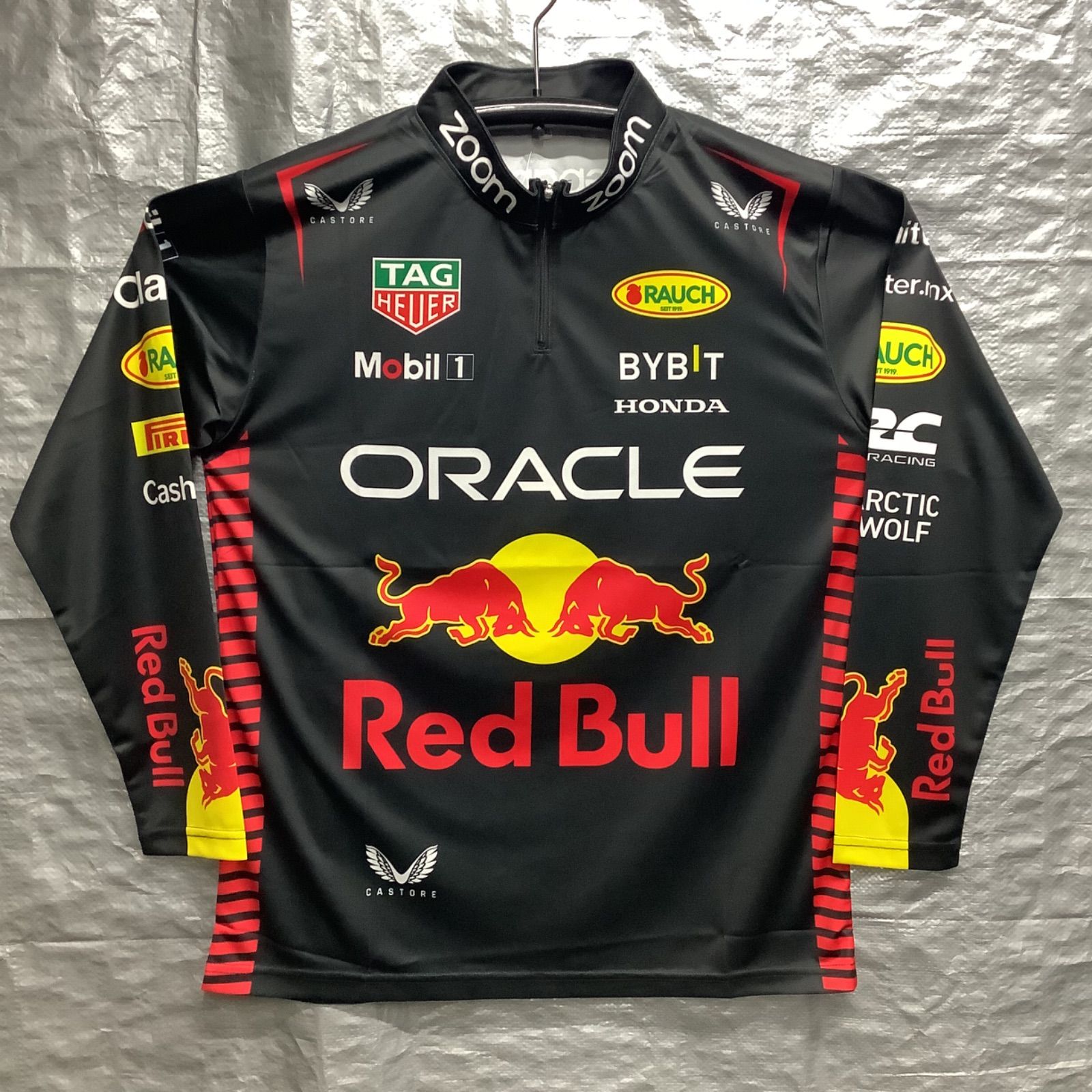 長袖ピットシャツ Red Bull ブラック XL. L. M. S. レッドブル 長袖 