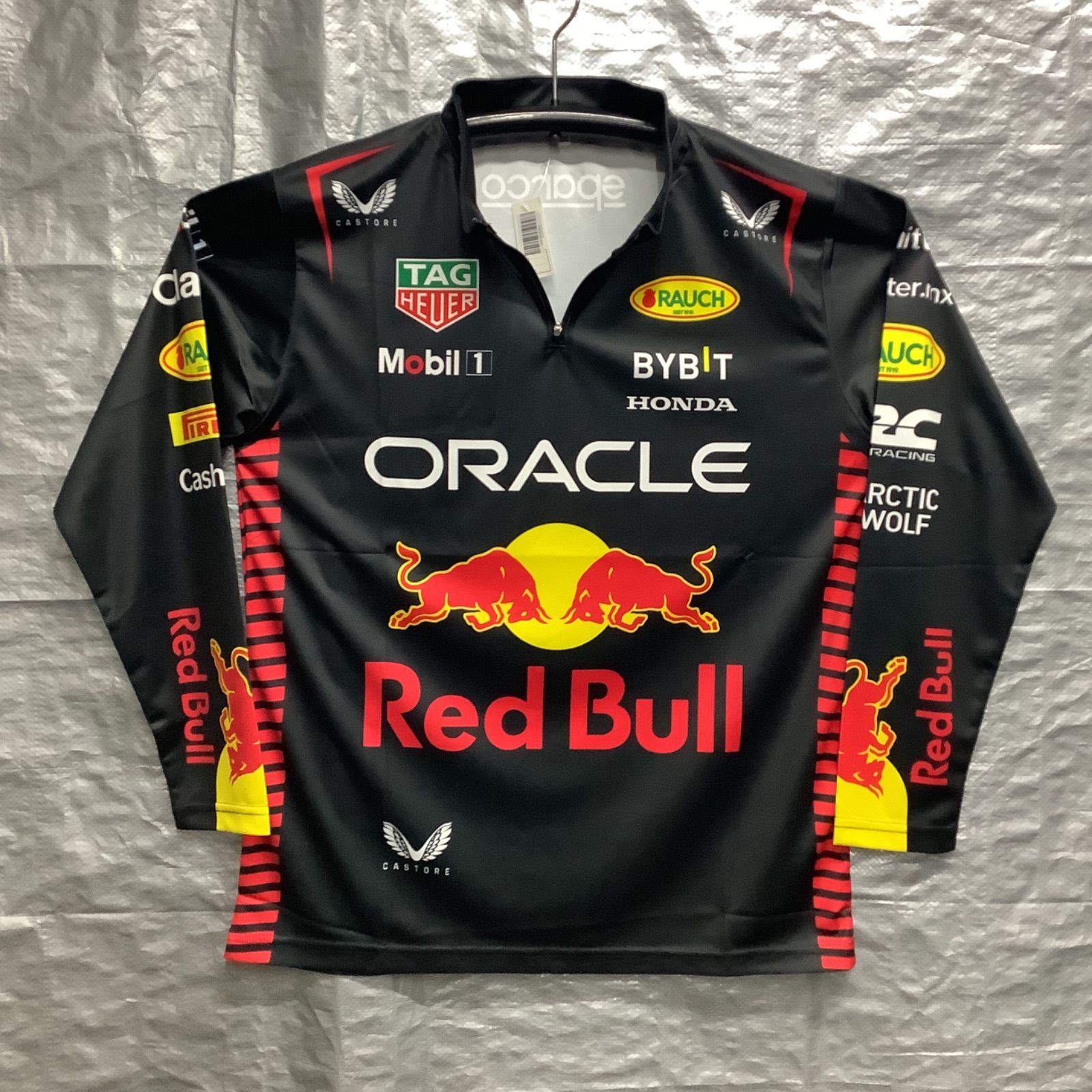 長袖ピットシャツ Red Bull ブラック XL. L. M. S. レッドブル 長袖 