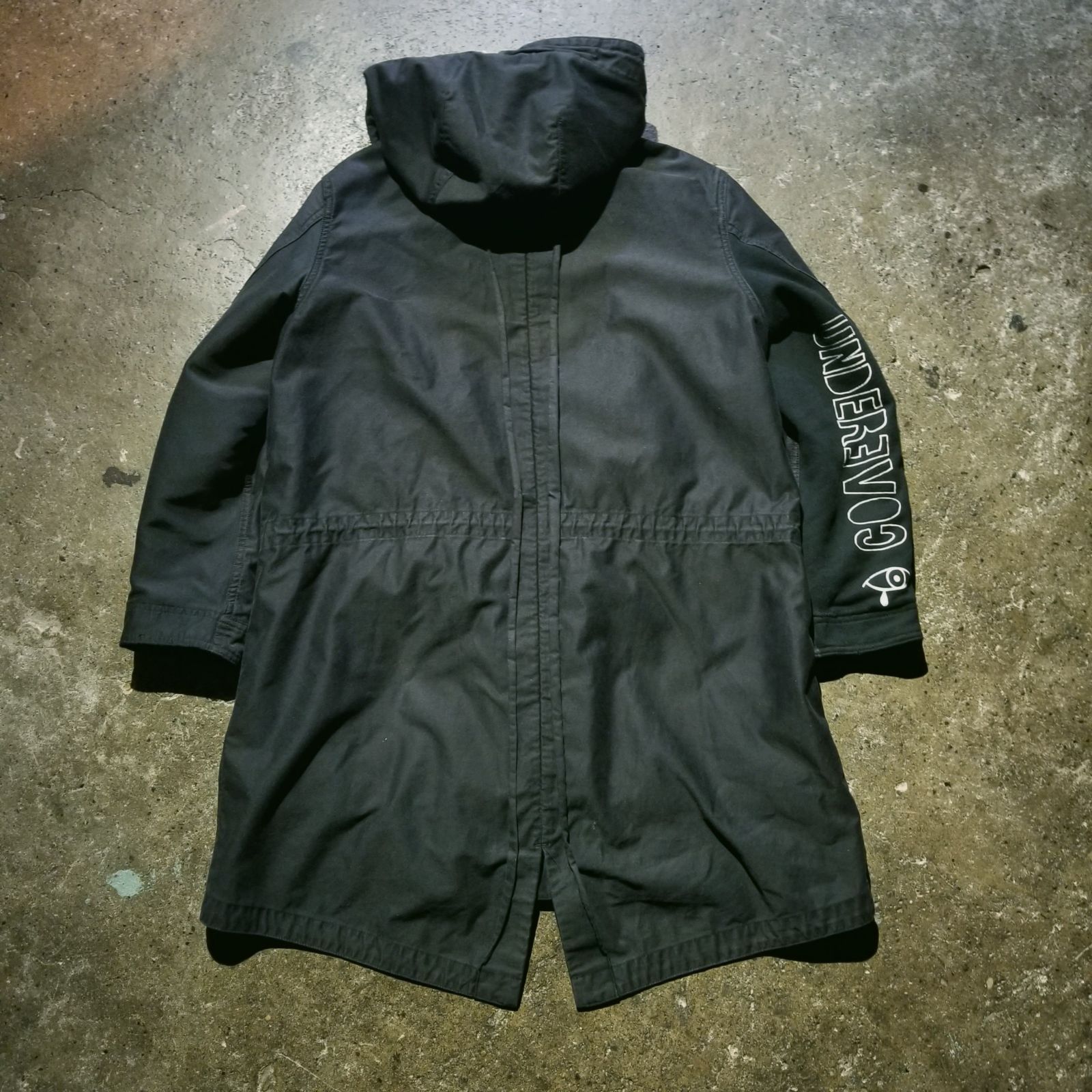 UNDERCOVER 14aw ライナー付き 袖切替モッズコート ロゴ 1 アンダー