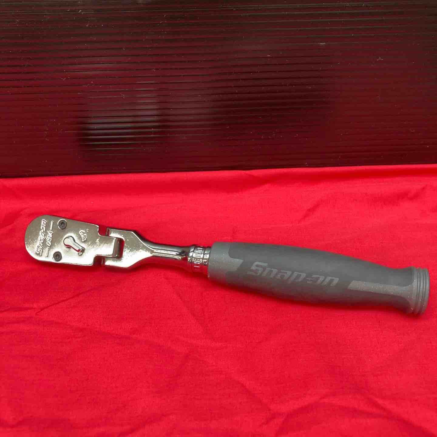 スナップオン Snap on 3 8ソフトグリップフレックスラチェット FHF 100 ガンメタ