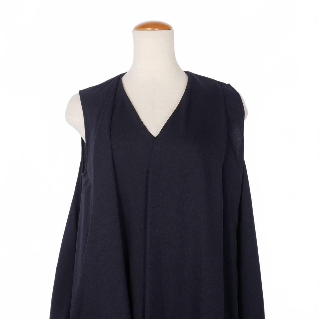 ENFOLD エンフォルド ノースリーブ ロングワンピース アシンメトリー エンフォルド ENFOLD アシンメトリー ノースリーブ ワンピース ロング