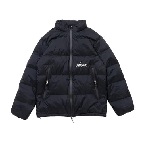NANGA ナンガ 別注 オーロラテックス エンブロイダリー ダウンジャケット JP アルファベット S Black m