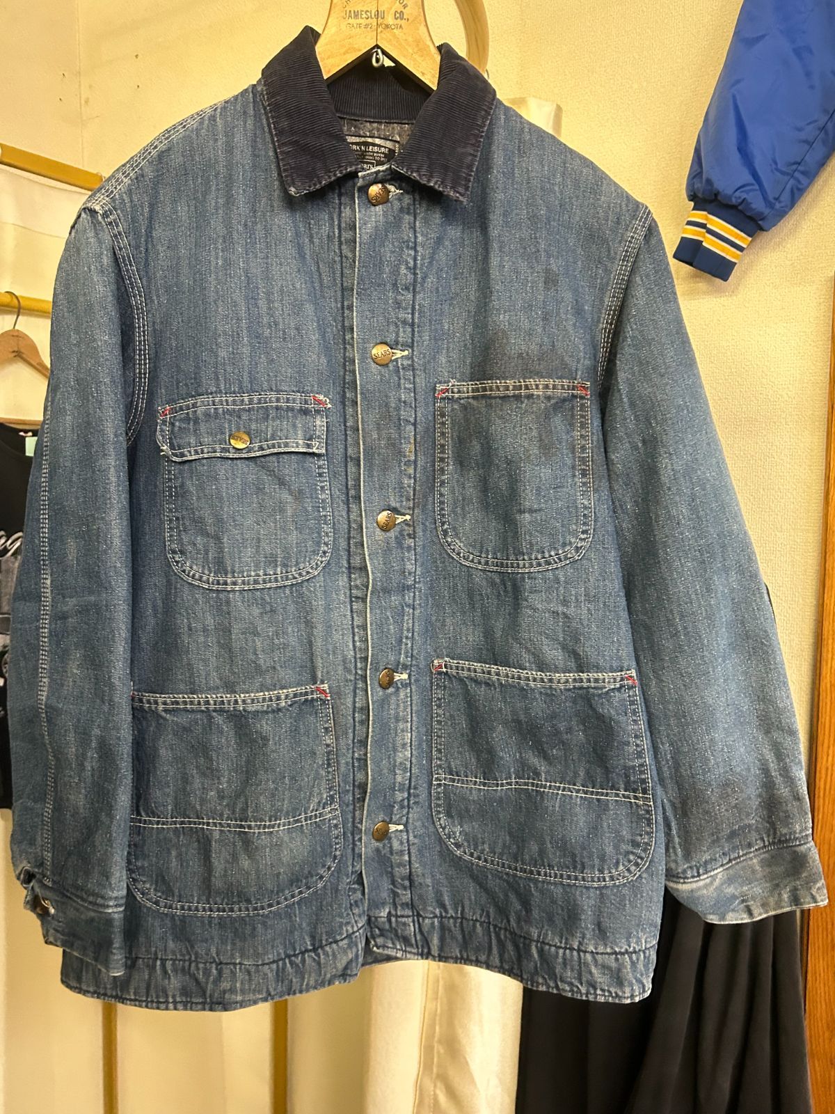 70 s〜80 s Sears シアーズ デニムカバーオール USA古着 size 38