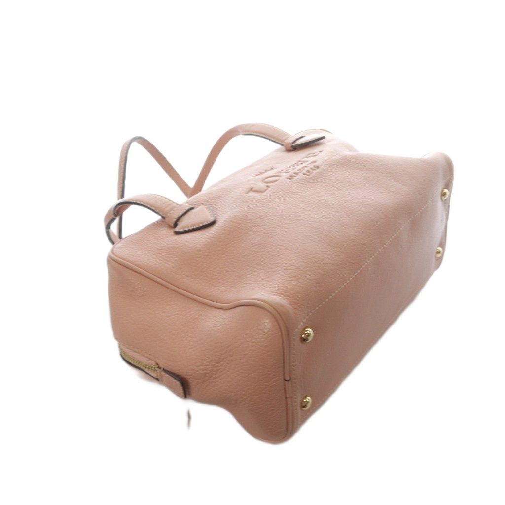ロエベ LOEWE ヘリテージ ロゴ レザー ハンドバッグ ボストンバッグ