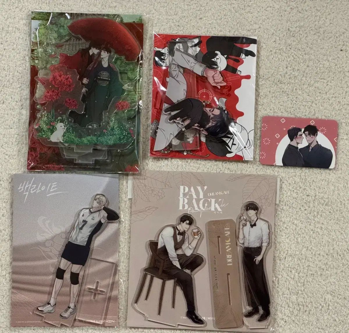 アクリル 耳や曲 ペイバック レッドカンディ バックライト DTR방포おまけ付き