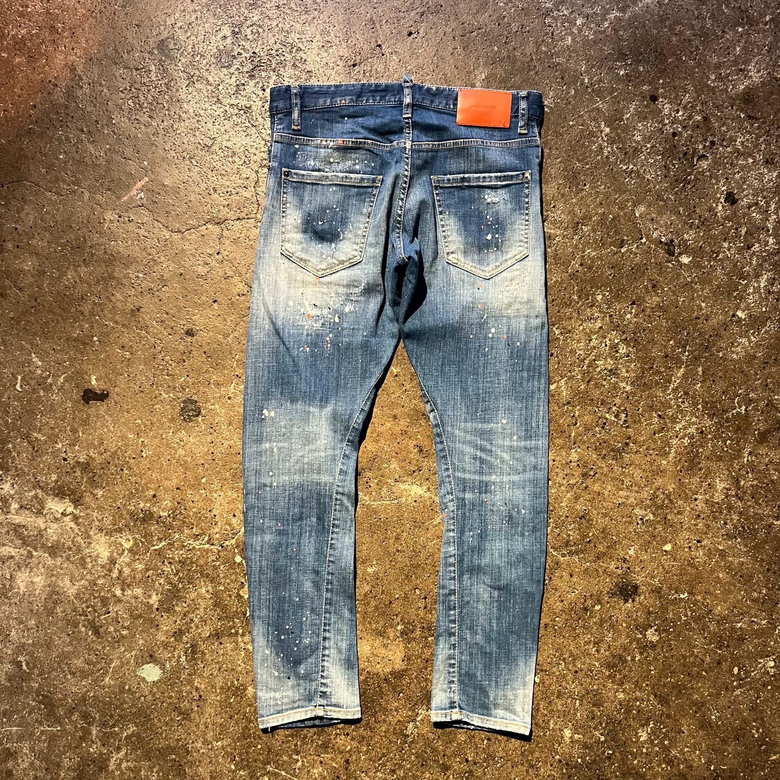Dsquared2 22ss Sexy Twist Jean 44 ペンキ ダメージ加工 ディー