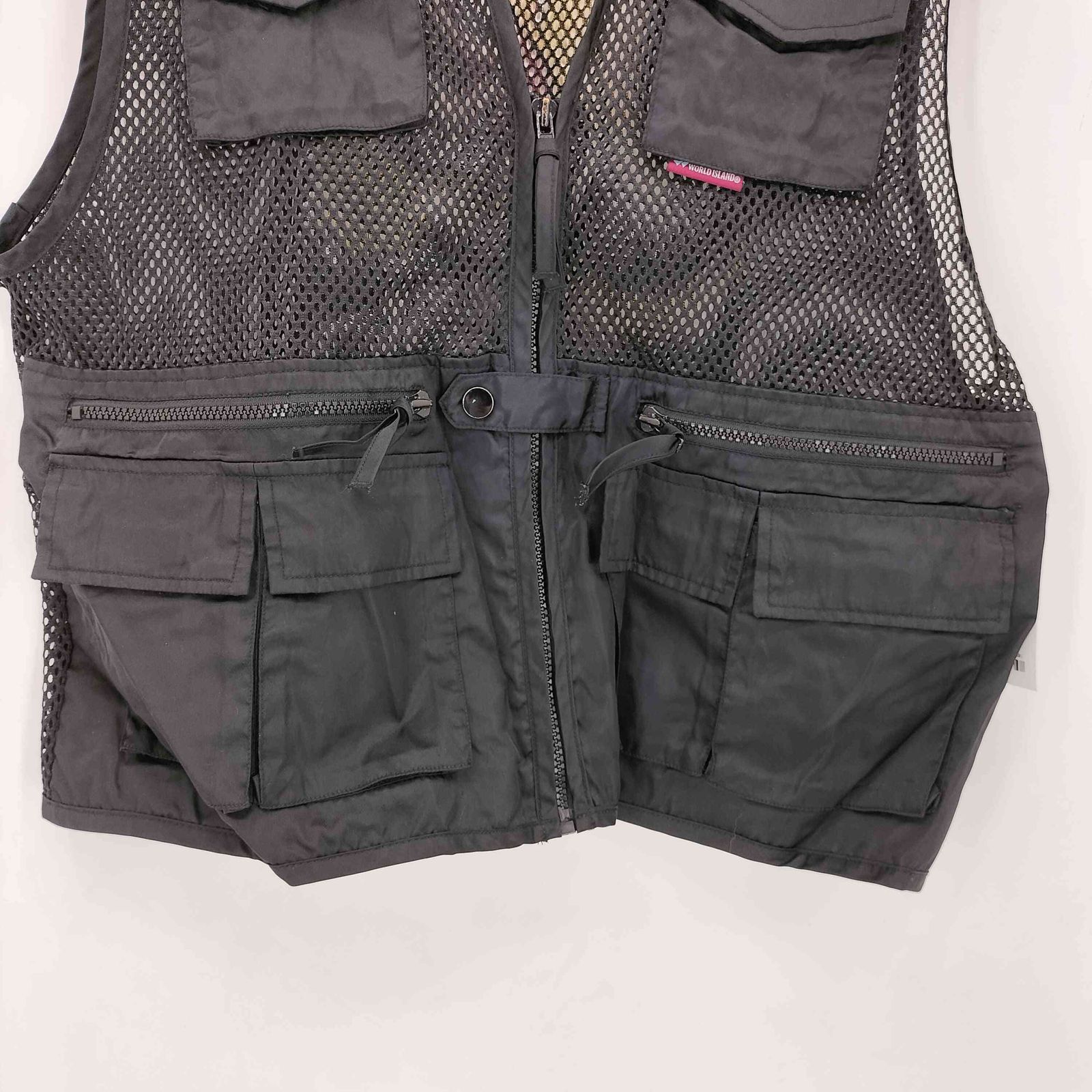 ユーズドフルギ USED古着 メッシュ フィッシング ベスト メンズ 表記無